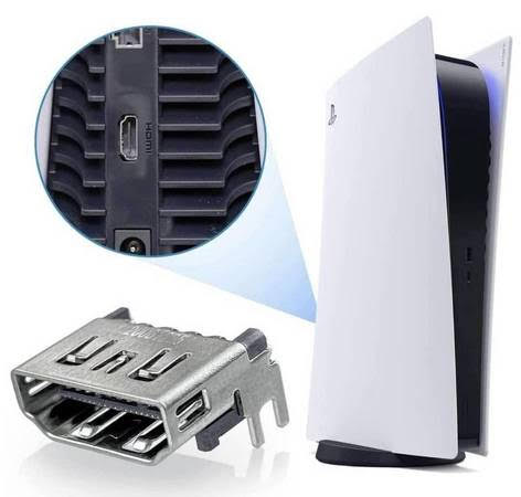 PS5 HDMI port close-up